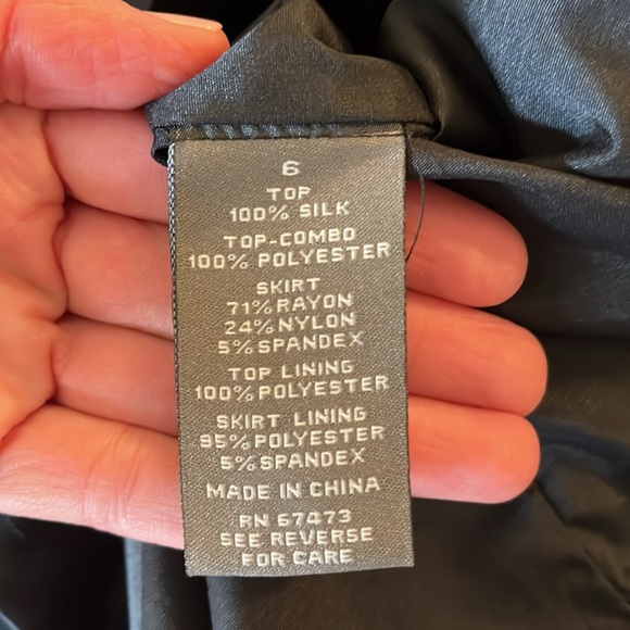 Taylor Dress with Silk Pleat Detail Size 6 - Picture 6 of 12